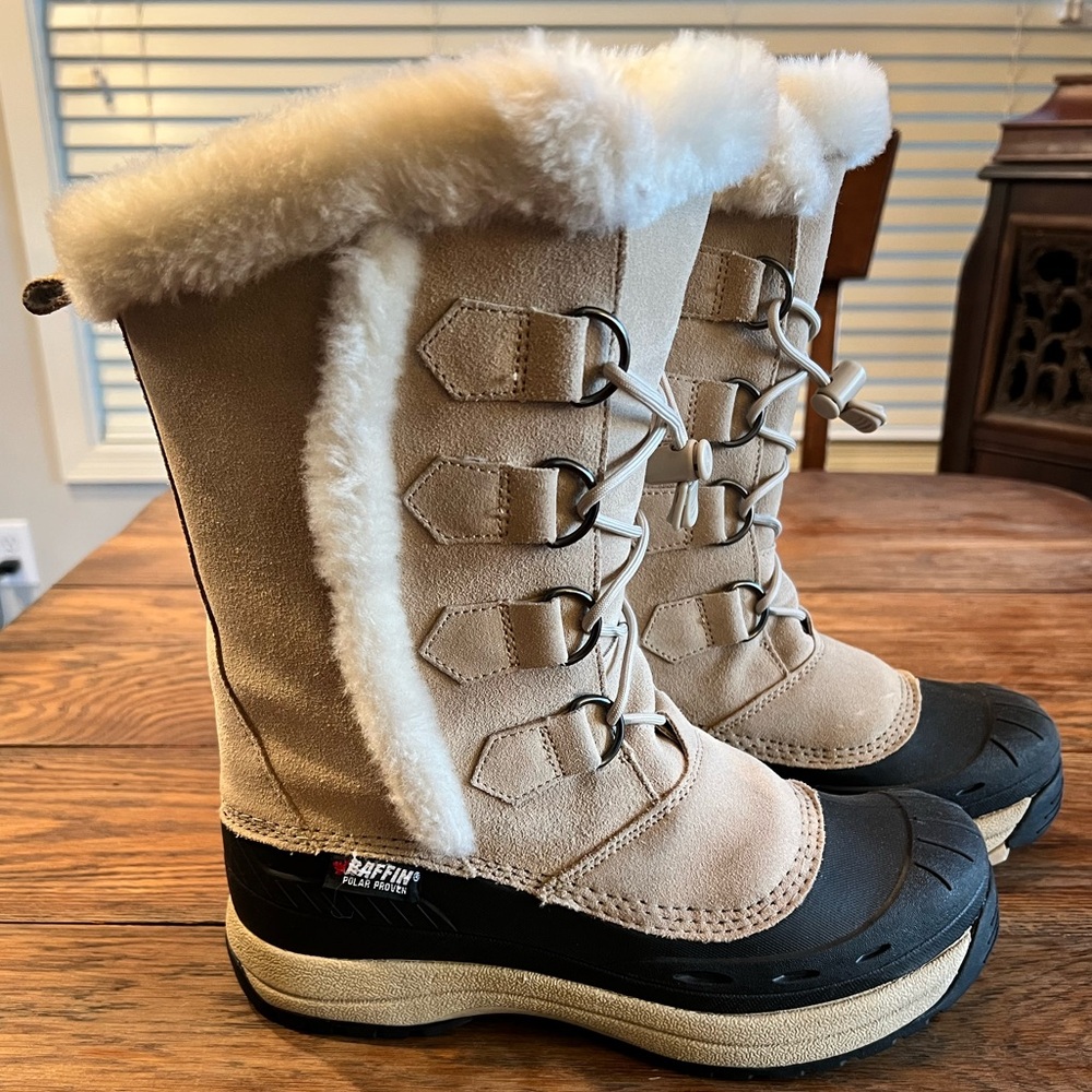 Baffin Chloe Women's Tan and Black Winter Boots